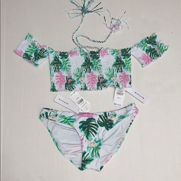 NWT PilyQ Mingos bikini set small - Picture 7 of 8